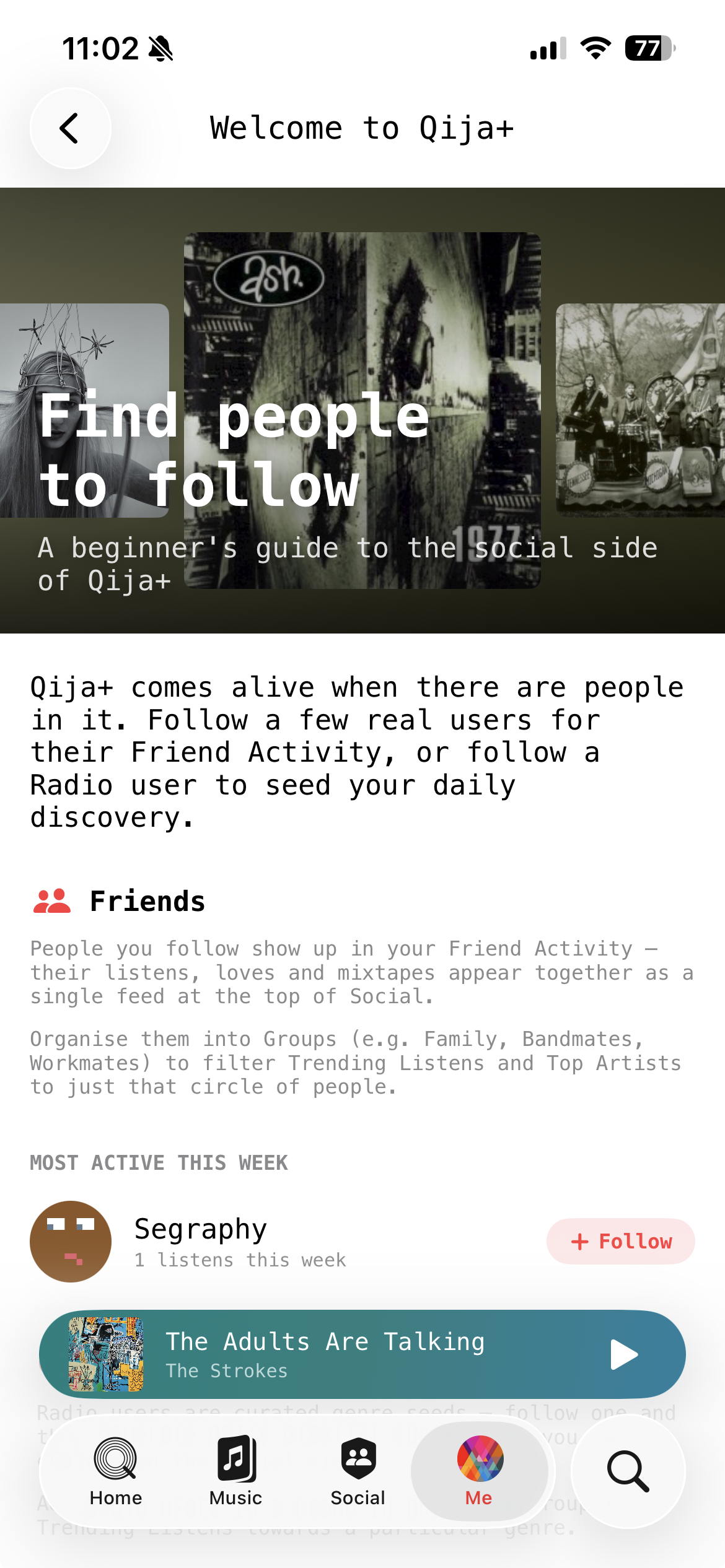 Discover new people to follow